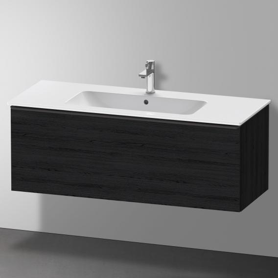 Duravit D-Neo vanity unit with 1 pull-out compartment black oak