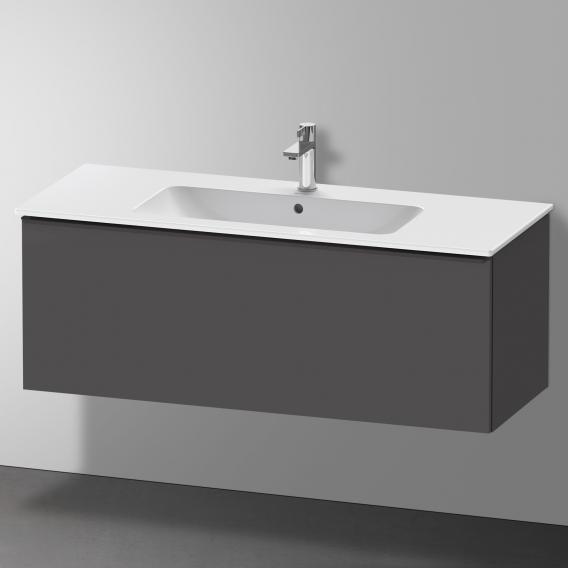 Duravit D-Neo 梳妝台，附 1 個拉出式隔層，霧面石墨