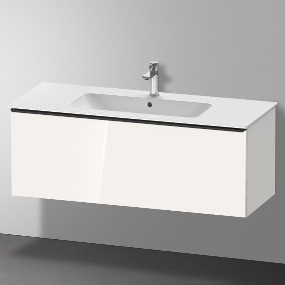 Duravit D-Neo 梳妝台，附 1 個拉出式隔層，白色高光