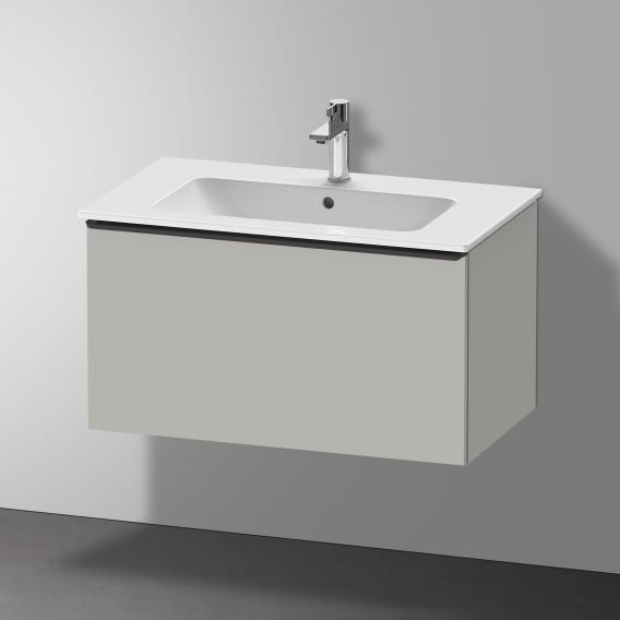 Duravit D-Neo vanity unit with 1 pull-out compartment matt concrete grey