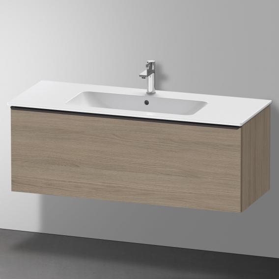 Duravit D-Neo vanity unit with 1 pull-out compartment terra oak