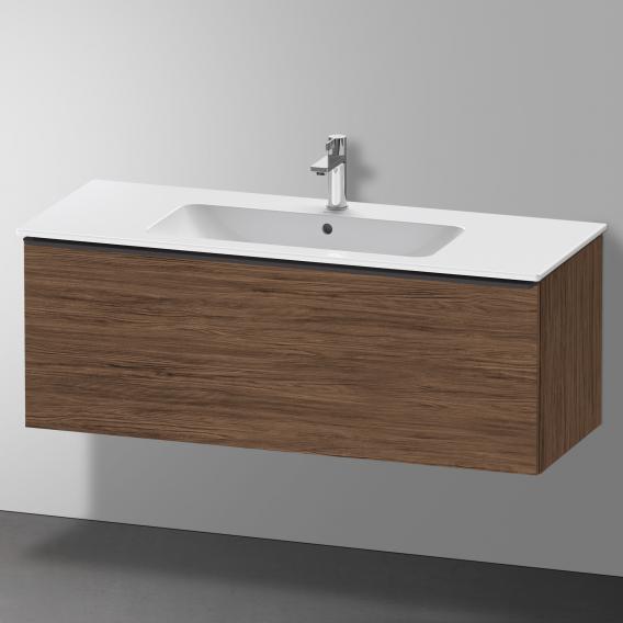 Duravit D-Neo vanity unit with 1 pull-out compartment dark walnut