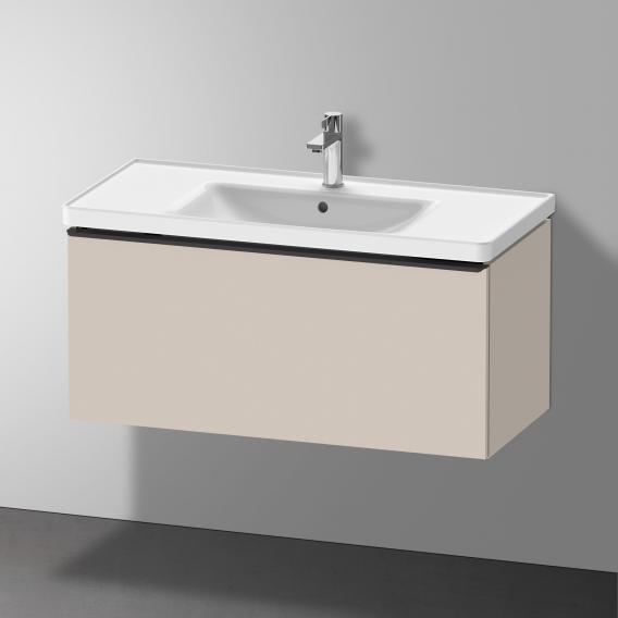 Duravit D-Neo 梳妝台搭配 1 個拉出式隔層 霧面灰褐色