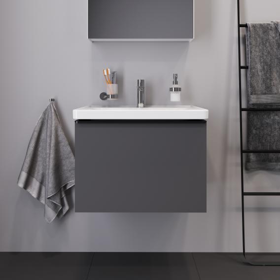 Duravit D-Neo vanity unit with 1 pull-out compartment matt graphite