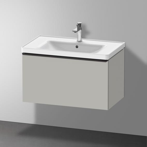 Duravit D-Neo vanity unit with 1 pull-out compartment matt concrete grey