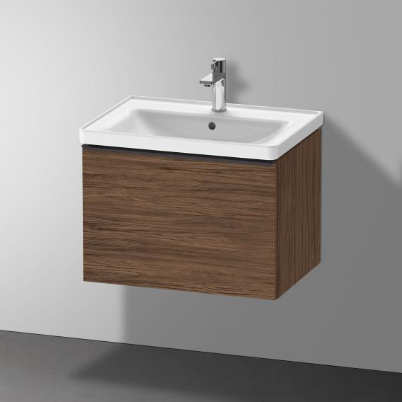 Duravit D-Neo vanity unit with 1 pull-out compartment dark walnut