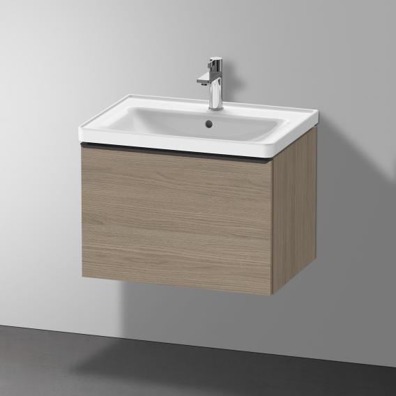 Duravit D-Neo vanity unit with 1 pull-out compartment terra oak