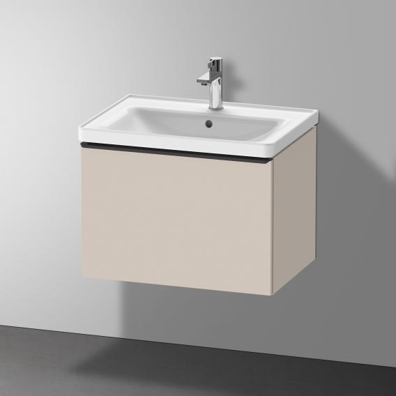 Duravit D-Neo vanity unit with 1 pull-out compartment matt taupe