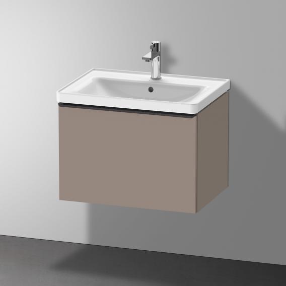 Duravit D-Neo 梳妝台，附 1 個拉出式隔層 霧面玄武岩