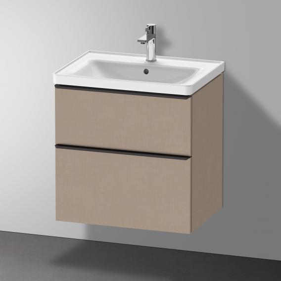 Duravit D-Neo 梳妝台搭配 2 個拉出式隔層 亞麻