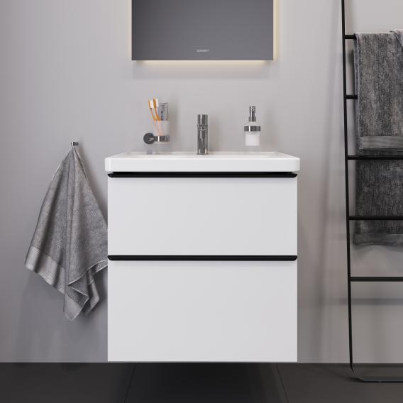 Duravit D-Neo vanity unit with 2 pull-out compartments matt white