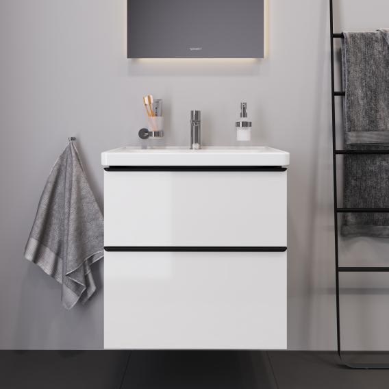 Duravit D-Neo vanity unit with 2 pull-out compartments white high gloss