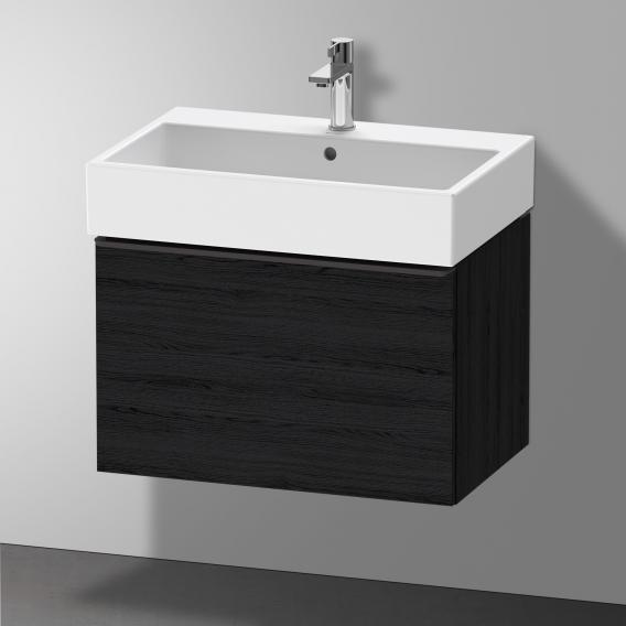 Duravit D-Neo vanity unit with 1 pull-out compartment black oak