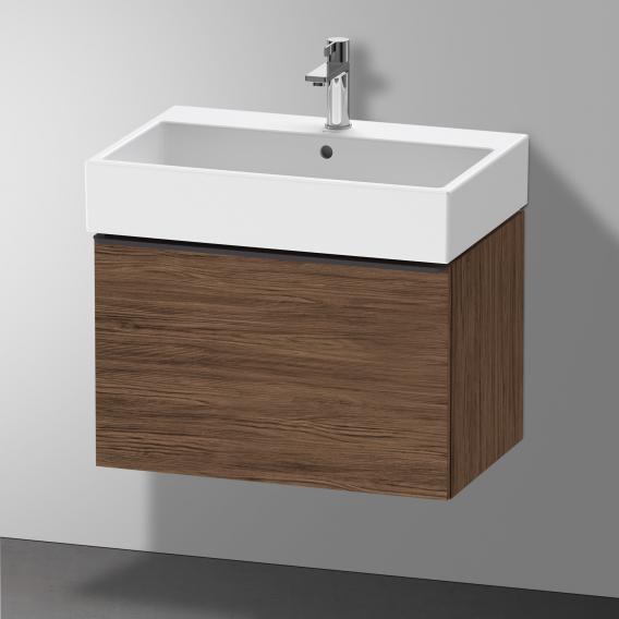 Duravit D-Neo vanity unit with 1 pull-out compartment dark walnut