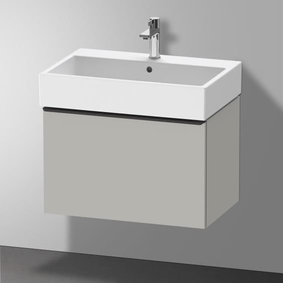 Duravit D-Neo 梳妝台搭配 1 個拉出式隔間 霧面混凝土灰色