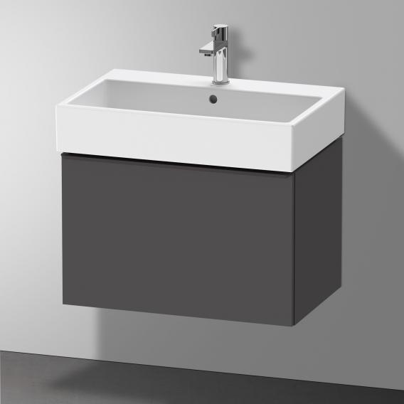 Duravit D-Neo 梳妝台，附 1 個拉出式隔層，霧面石墨