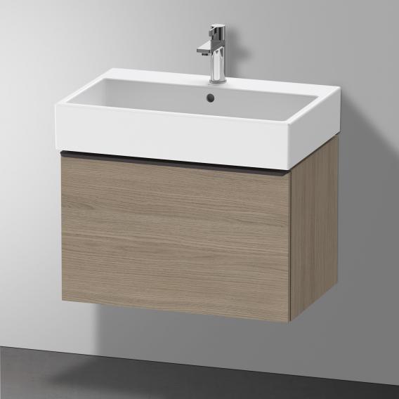 Duravit D-Neo vanity unit with 1 pull-out compartment terra oak