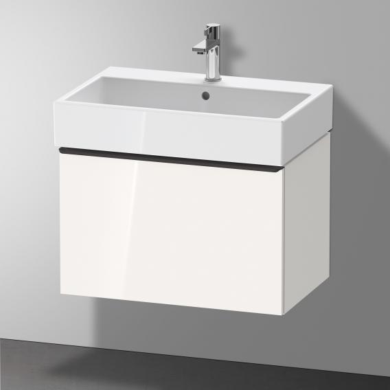 Duravit D-Neo 梳妝台，附 1 個拉出式隔層，白色高光