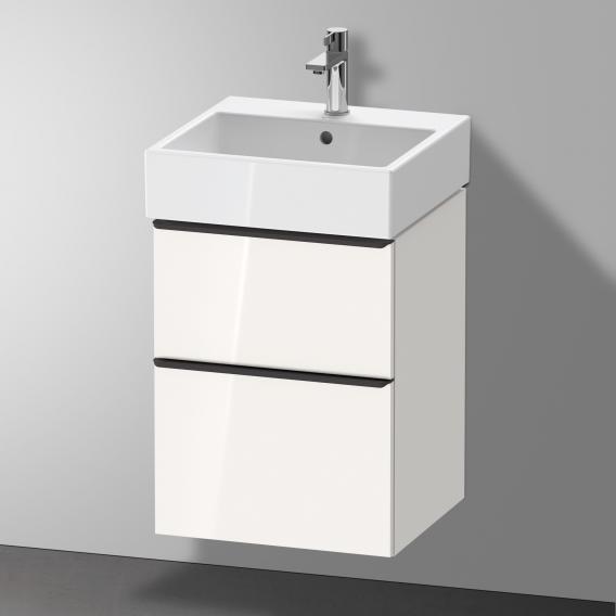 Duravit D-Neo 梳妝台搭配 2 個拉出式隔層白色高光