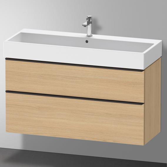 Duravit D-Neo vanity unit with 2 pull-out compartments natural oak