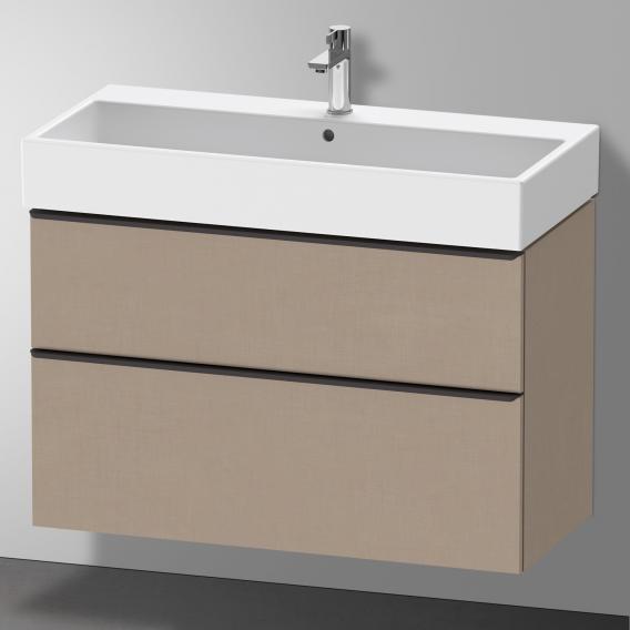 Duravit D-Neo 梳妝台搭配 2 個拉出式隔層 亞麻