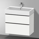 Duravit D-Neo vanity unit with 2 pull-out compartments matt white