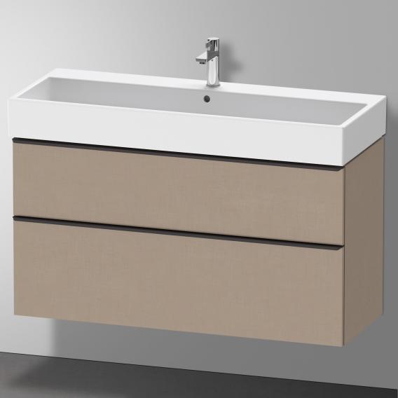 Duravit D-Neo vanity unit with 2 pull-out compartments linen