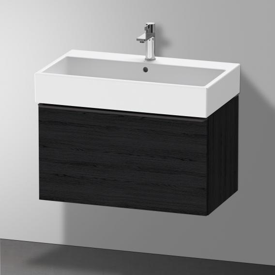 Duravit D-Neo vanity unit with 1 pull-out compartment black oak