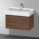 Duravit D-Neo vanity unit with 1 pull-out compartment dark walnut