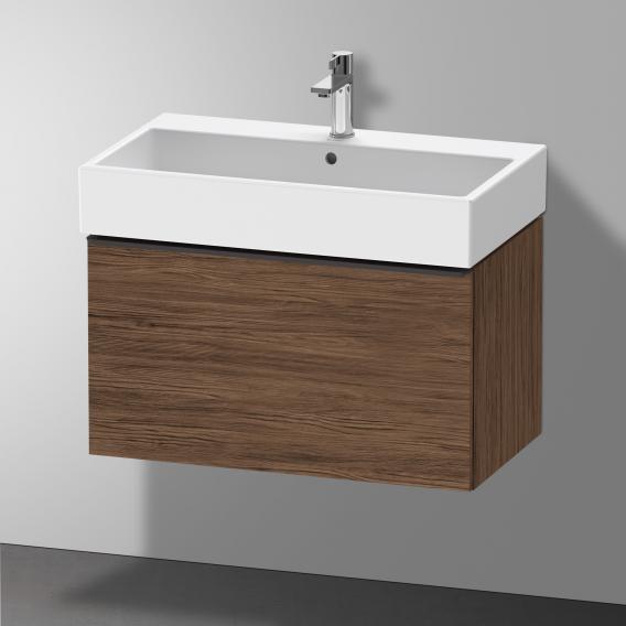 Duravit D-Neo vanity unit with 1 pull-out compartment dark walnut