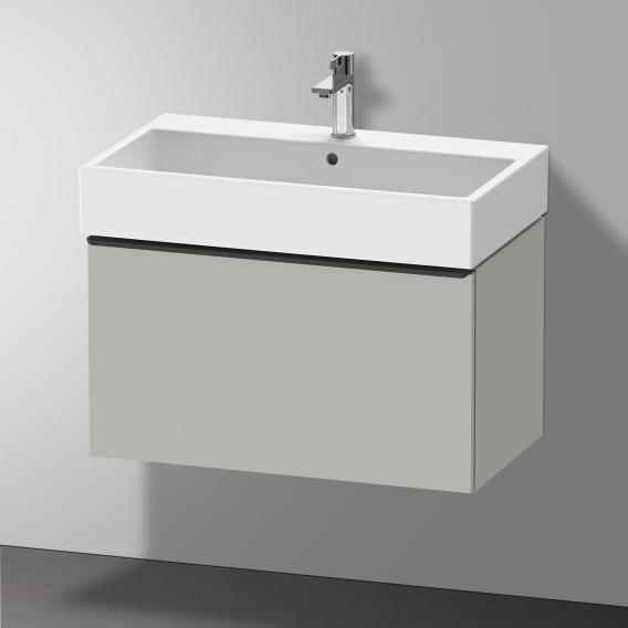 Duravit D-Neo 梳妝台搭配 1 個拉出式隔間 霧面混凝土灰色