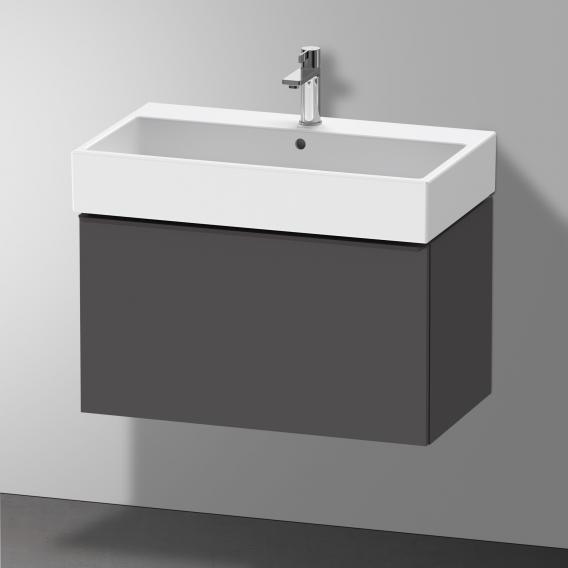 Duravit D-Neo 梳妝台，附 1 個拉出式隔層，霧面石墨