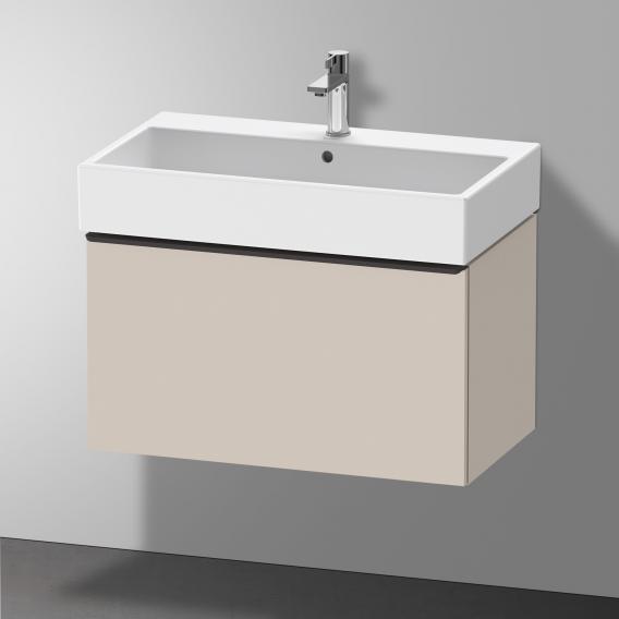 Duravit D-Neo 梳妝台搭配 1 個拉出式隔層 霧面灰褐色