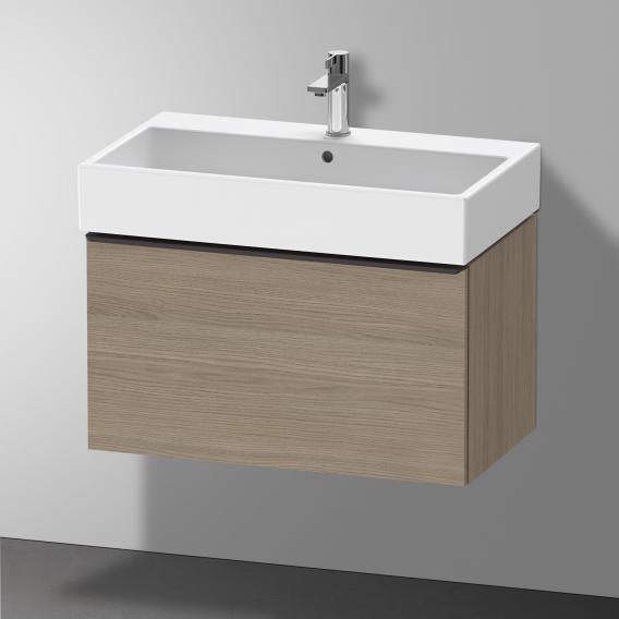 Duravit D-Neo vanity unit with 1 pull-out compartment terra oak