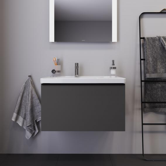 Duravit D-Neo vanity unit with 1 pull-out compartment matt graphite