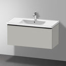 Duravit D-Neo vanity unit with 1 pull-out compartment matt concrete grey