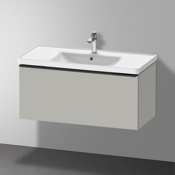 Duravit D-Neo vanity unit with 1 pull-out compartment matt concrete grey