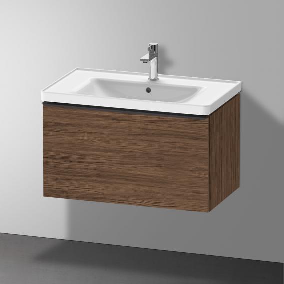 Duravit D-Neo vanity unit with 1 pull-out compartment dark walnut