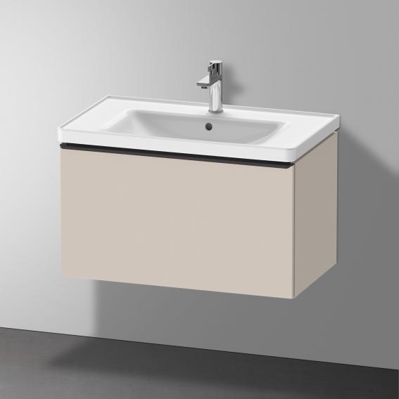 Duravit D-Neo 梳妝台搭配 1 個拉出式隔層 霧面灰褐色