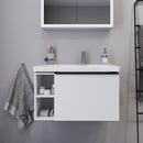 Duravit D-Neo vanity unit with 1 pull-out compartment and 1 shelf element