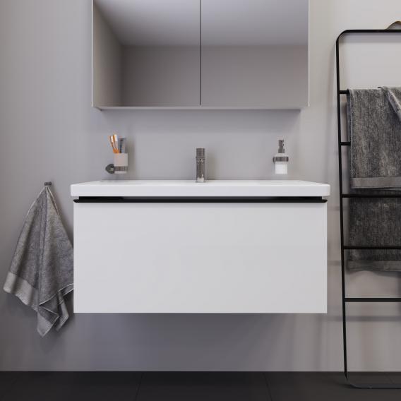 Duravit D-Neo vanity unit with 1 pull-out compartment white high gloss