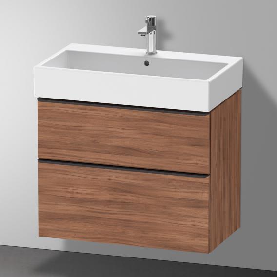 Duravit D-Neo vanity unit with 2 pull-out compartments natural walnut