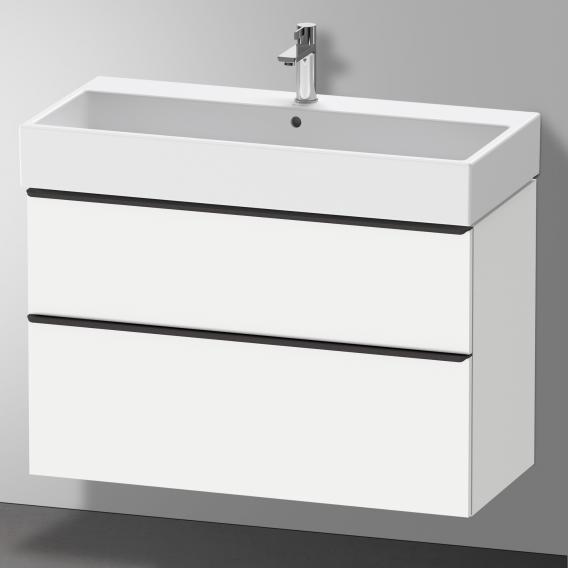 Duravit D-Neo 梳妝台搭配 2 個拉出式隔層 霧面白色