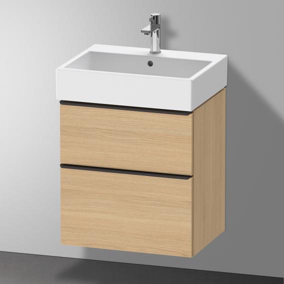 Duravit D-Neo 梳妝台搭配 2 個拉出式隔層天然橡木