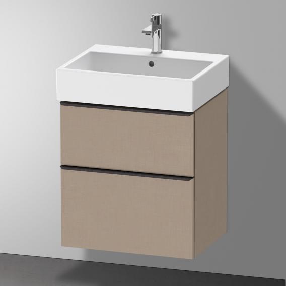 Duravit D-Neo 梳妝台搭配 2 個拉出式隔層 亞麻