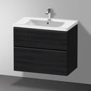 Duravit D-Neo vanity unit with 2 pull-out compartments black oak