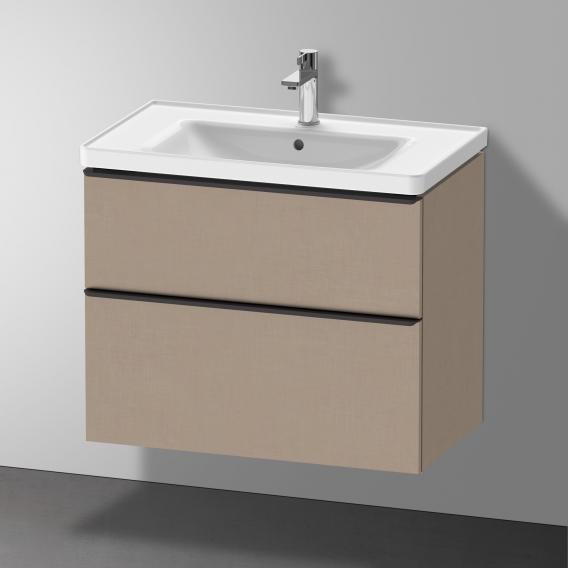 Duravit D-Neo 梳妝台搭配 2 個拉出式隔層 亞麻