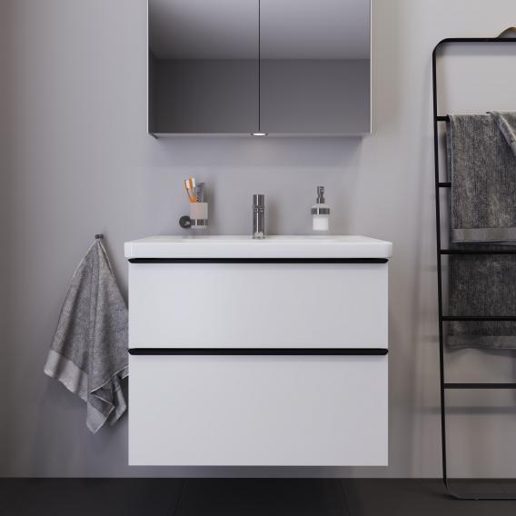 Duravit D-Neo vanity unit with 2 pull-out compartments matt white