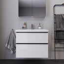 Duravit D-Neo vanity unit with 2 pull-out compartments white high gloss