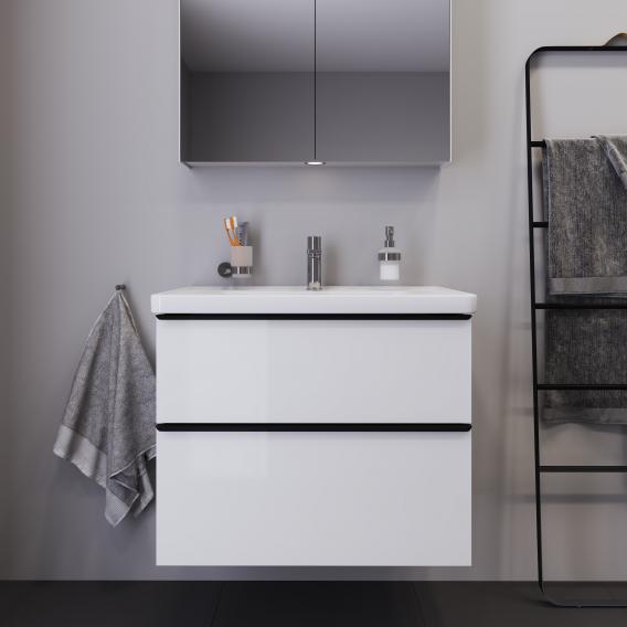 Duravit D-Neo vanity unit with 2 pull-out compartments white high gloss